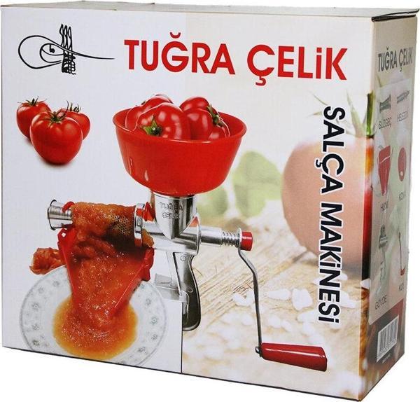 KOLLU   ALÜMİNYUM  SALÇA MAKİNESİ  SÜZGEÇLİ - PLASTİK HAZNELİ-Findit - Image 1