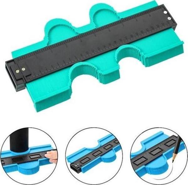 Kontur Ölçüm Cihazı Ahşap Fayans Şekillendirme Kalıbı 24 cm-Findit - Image 1