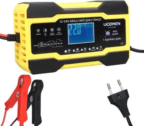 SARI 12/24 VOLT 10 AMPER LED GÖSTERGELİ AKÜ ŞARJ CİHAZI UC-C121001A-Findit - Image 1