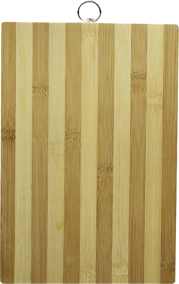 AHŞAP 20X30CM BEYAZ ÇİZGİLİ BAMBU KESİM PANOSU METAL KULPLU-Findit - Image 1