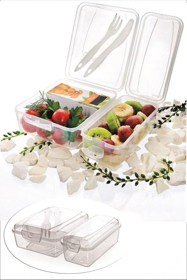 Takeaway Ergonomik Asorti Çatal Bıçaklı Pratik Yoğurt Saklama Kabı-Findit - Image 1