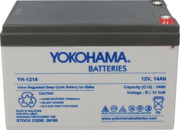 YOKOHAMA YH-1214 12 VOLT - 14 AMPER ELEKTRİKLİ BİSİKLET AKÜSÜ (150 X 95 X 98 MM) (2818) - Image 1