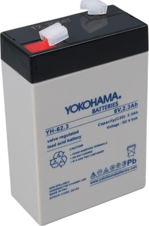 YOKOHAMA YH-62.3 6 VOLT - 2.3 AMPER AKÜ (101 X 66 X 33 MM) (2818) - Image 1