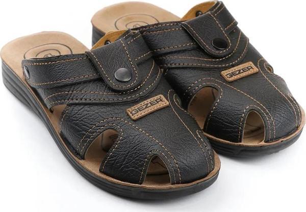 Gezer 09878 Rahat 4 Nokta Taban Kapalı Erkek Terlik Sandalet - Image 1