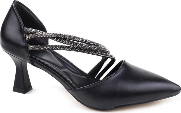 Ceylan 3559 Kadın 6 Cm Topuklu Taşlı Stiletto Ayakkabı - Image 1