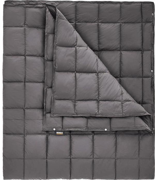 Haegs Kamp Battaniyesi - Dış Mekan Hafif Kompakt Seyahat Yorganı Kamp Yürüyüş Outdoor Şal, Battaniye 175-135 Cm Gri - Image 1