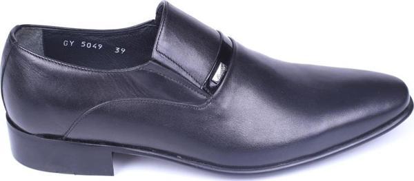 Fosco 5049 Erkek Bağcıksız Hakiki Deri Klasik Ayakkabı  - Image 1