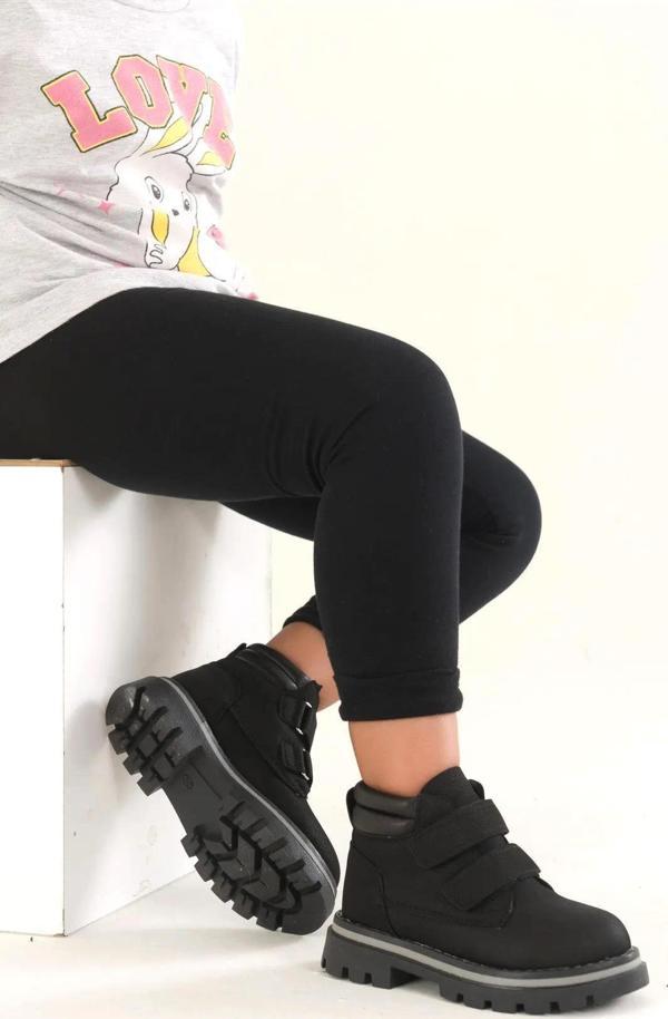 Papuç Sepeti Arzn 3392 Cırtlı Kaymaz Taban Erkek Çocuk Bot - Image 1