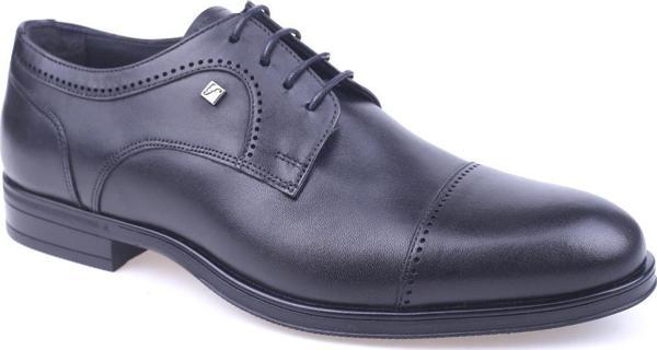 Fosco 7066-1 Erkek Hakiki Deri Klasik Kauçuk Ayakkabı  - Image 1