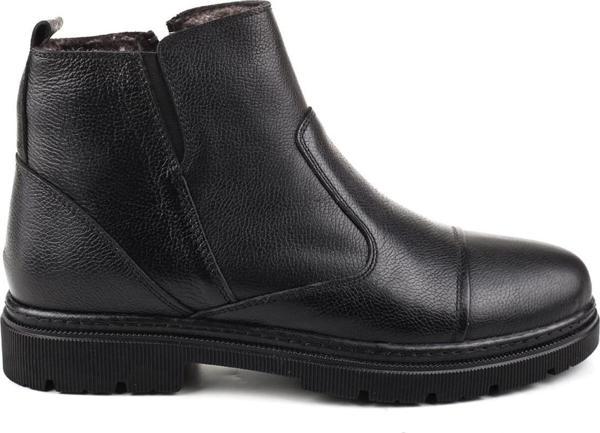 Papuç Sepeti 428 Erkek Hakiki Deri Klasik Kürklü Bot  - Image 1