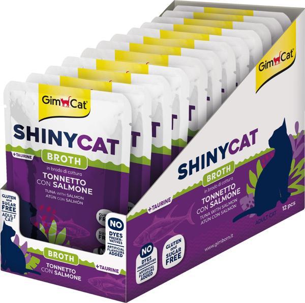 Gimcat Shinycat Pouch Ton Balıklı Somon 70GR X12AD - Image 1
