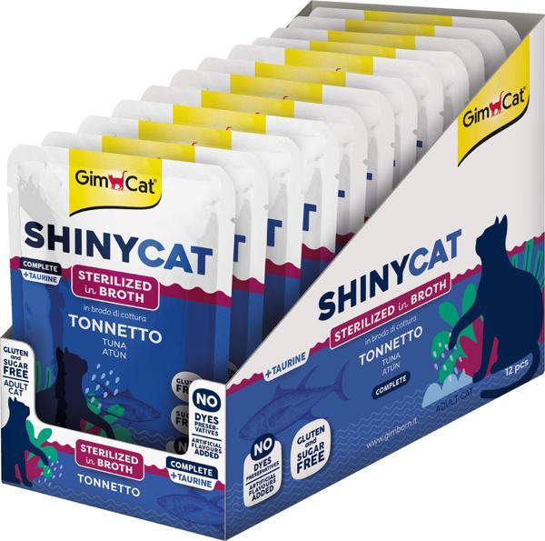 Gimcat Shinycat Pouch Ton Balığı Kısırlaştırılmış kediler için 70grx12ad - Image 1