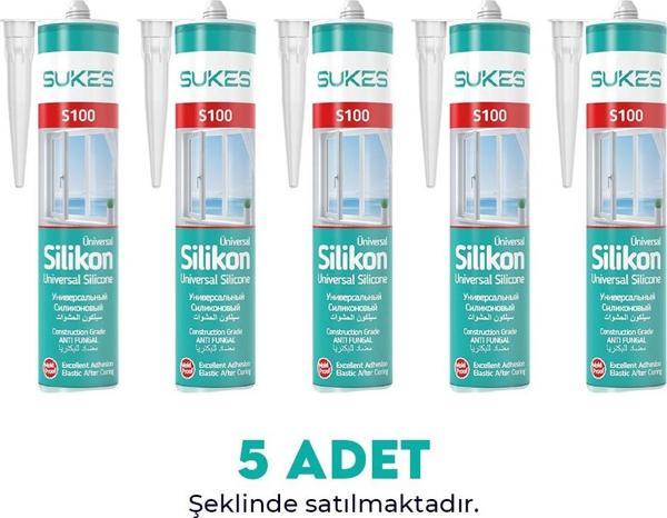 Sukes Universal Şeffaf Silikon 280 Gr 5’li Paket - Image 1