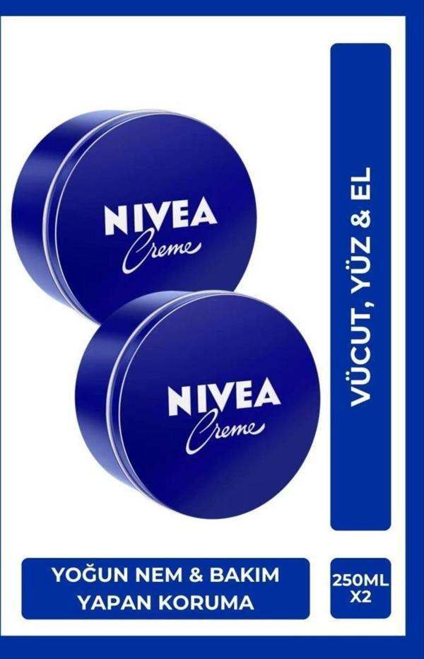 Creme Nemlendirici Vücut Kremi 250ml, El Yüz Ve Vücut, Yumuşak Ve Pürüzsüz Cilt, X2 Adet - Image 1
