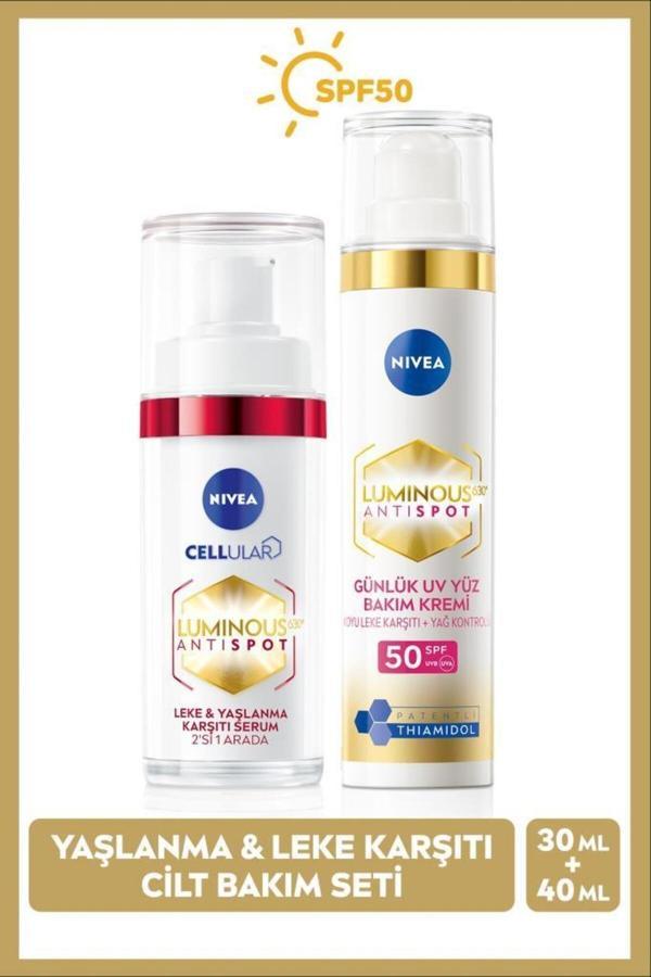 Luminous630 Thiamidol Etkili Leke Karşıtı Gündüz Krem 40ml, Spf50 Ve Yaşlanma Karşıtı Serum 30ml - Image 1