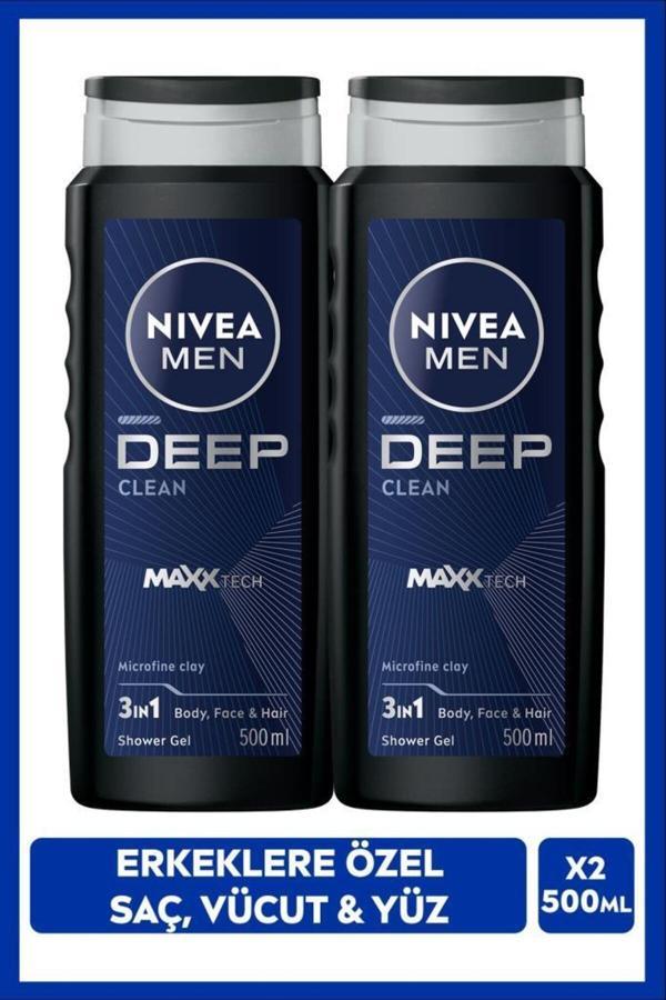 Men Deep Dimension Duş Jeli, 500mlx2 - Image 1