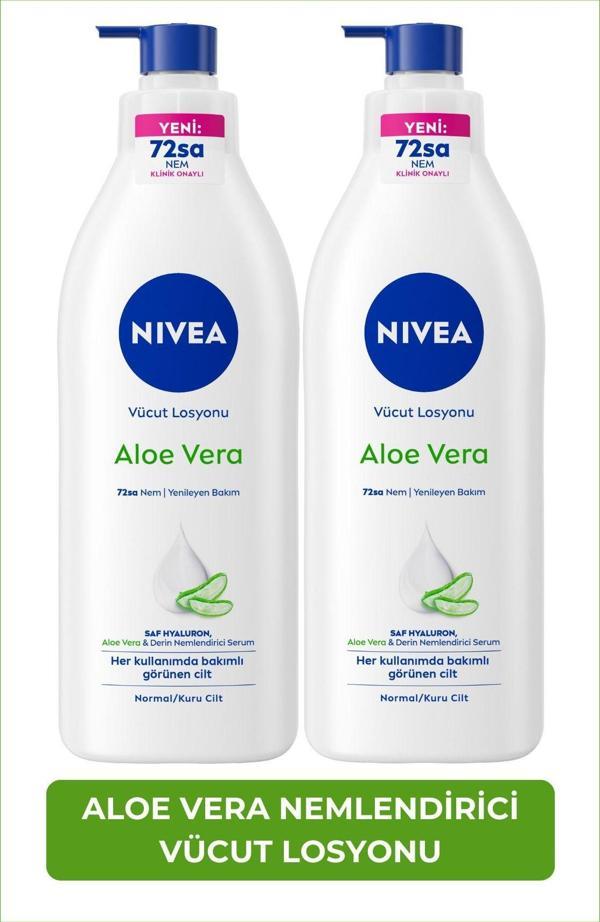 Aloe Vera Derin Nemlendirici Serum Vücut Losyonu 400ml, Kuru Cilt Tipi, Hızlı Ferahlatıcı, X2 Adet - Image 1