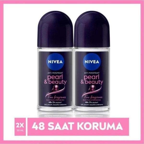Kadın Roll On Deodorant Pearl&beauty Fine Fragrance,48 Saat Anti-perspirant Koruma 50ml X2 Ad - Image 1
