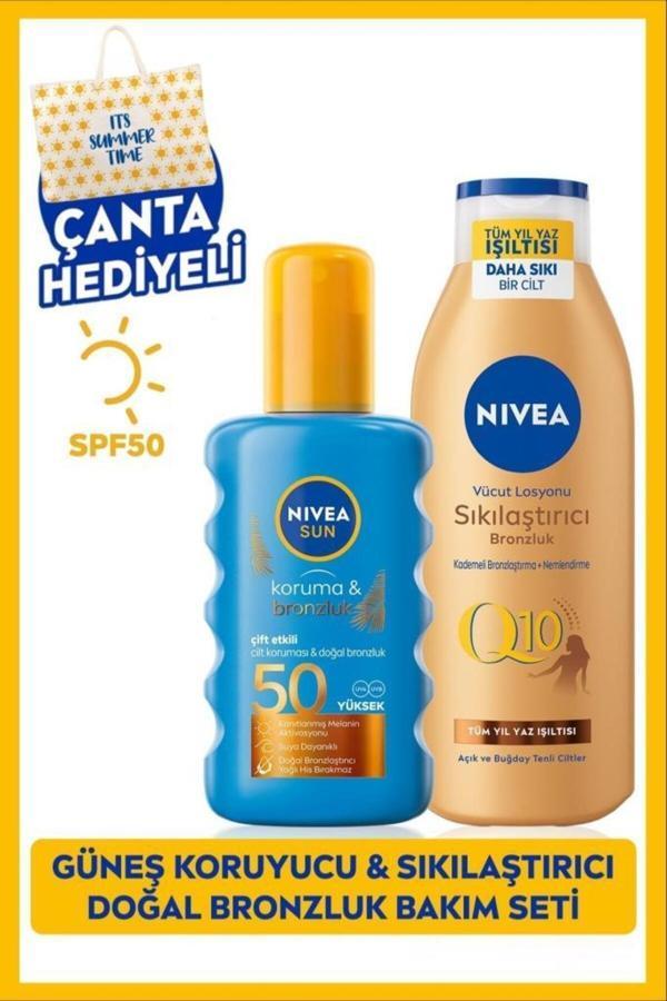 Koruma & Bronzluk Sağlayan Güneş Spreyi Spf50 200ml Sıkılaştırıcı Doğal Bronzluk Sağl - Image 1