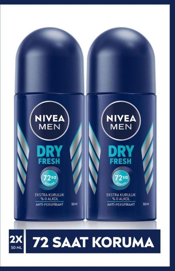 Men Dry Fresh Deodorant Roll-on 50 ml 2'li - Image 1