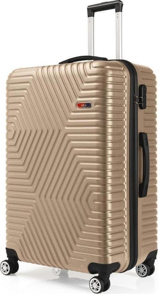 G&D Polo Suitcase Abs Gold Büyük Boy Valiz 600.06-B - Image 1