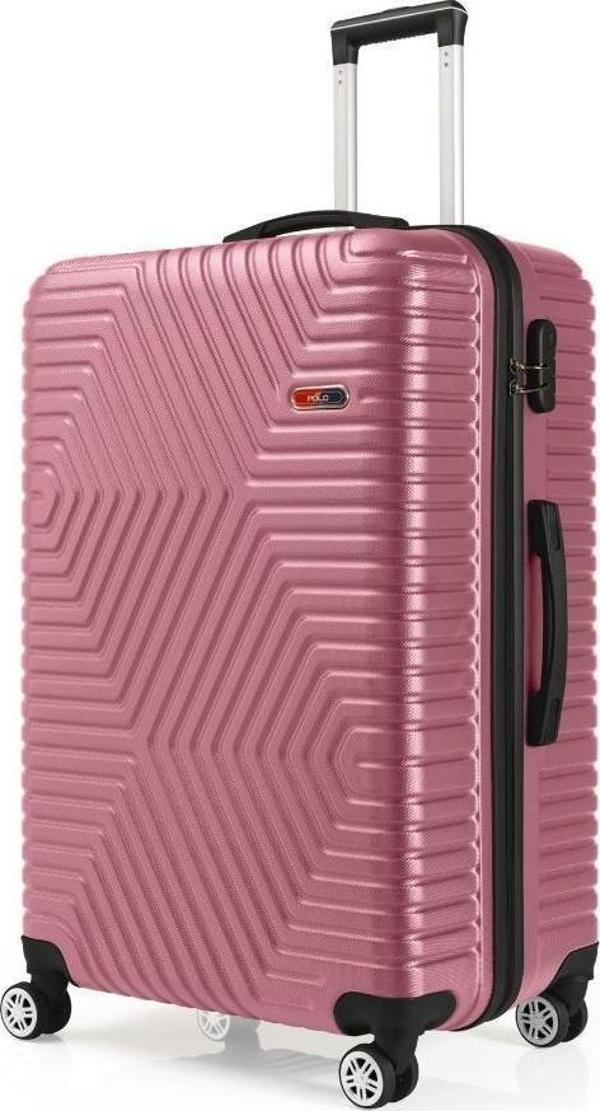 G&D Polo Suitcase Abs Gül Kurusu Büyük Boy Valiz 600.08-B - Image 1