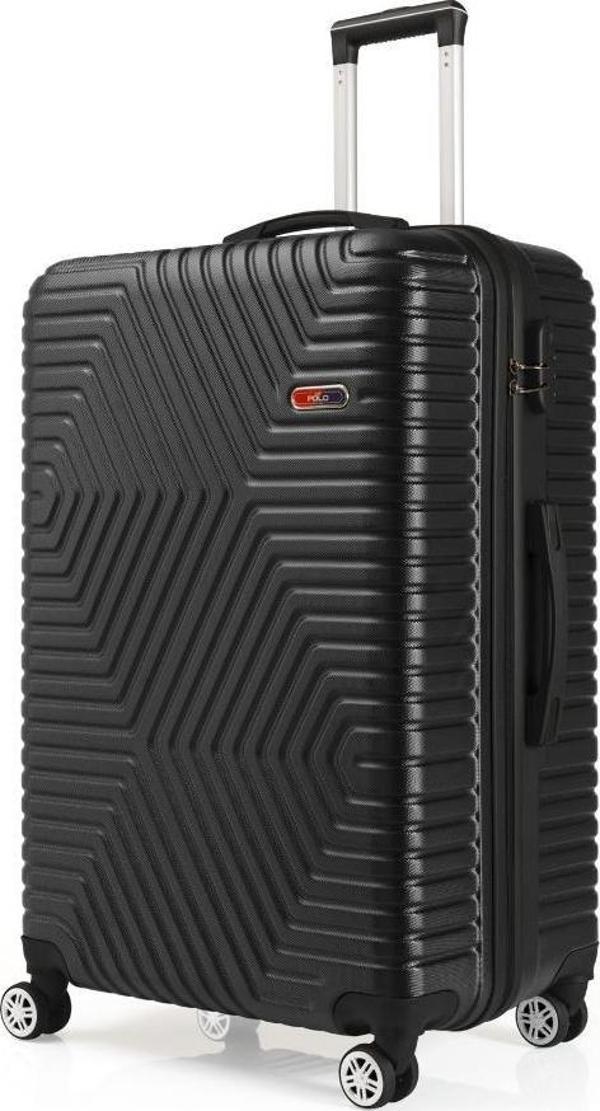 G&D Polo Suitcase Abs Siyah Büyük Boy Valiz 600.01-B - Image 1