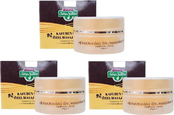 Lokman Sena Sultan 3 Adet Kafurun Özlü Özel Masaj Kremi 100 ML - Image 1