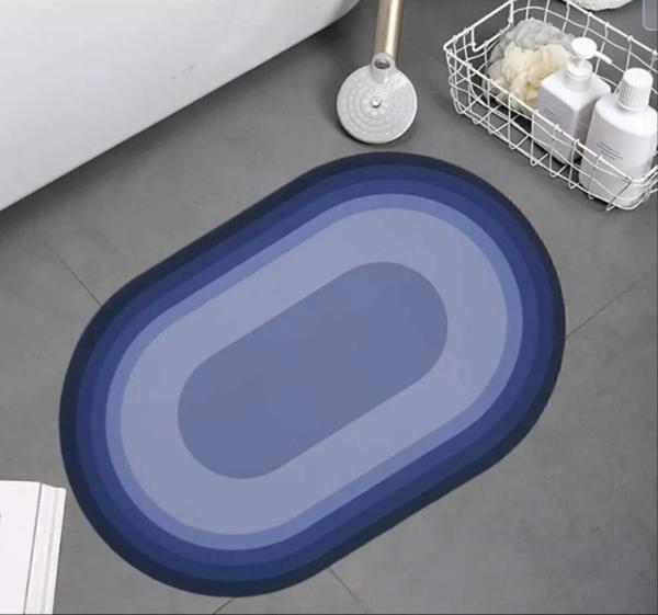 3B Trend Kaymaz Tabanlı Su Emici Banyo Ve Mutfak Paspası 58x38cm Yazısız Model - Image 1