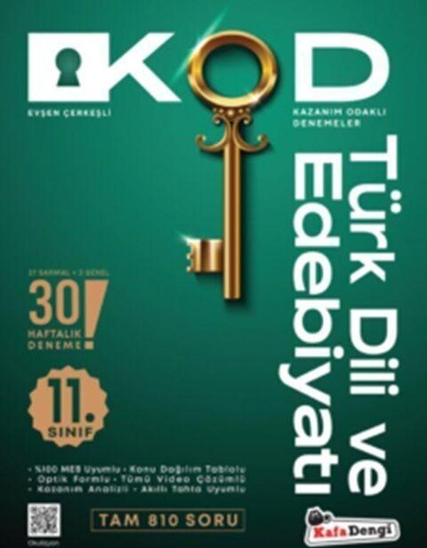 Kafa Dengi Yayınları 11. Sınıf Kod Türk Dili ve Edebiyatı Kazanım Odaklı Denemeleri - Kafa Dengi - Image 1