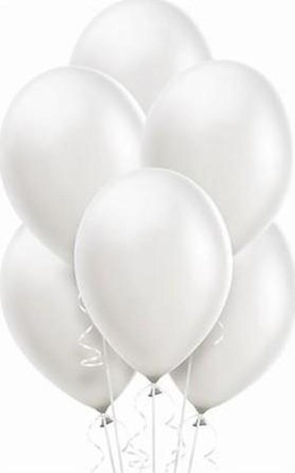 Bafix Balon 12 Inc Baskı Balonu Beyaz (100 Lü Paket) - Image 1