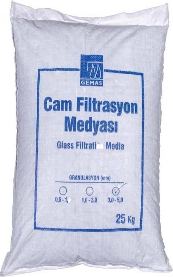 Gemaş Havuz Filtre Cam Filtrasyon Medyası (3-5mm) Kalın 25 KG-ToptancıyızBiz - Image 1