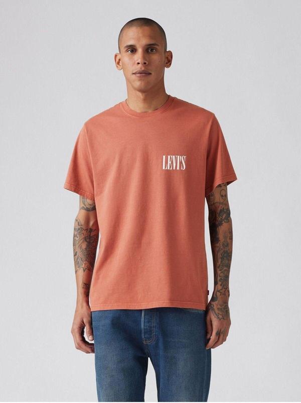 Levi's ERKEK RELAXED FIT SERIF LOGO KIRMIZI T-SHİRT - 16143-1918 - Image 1