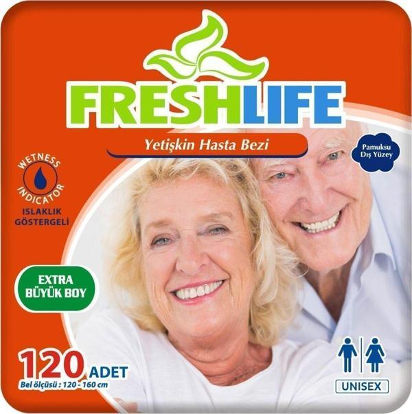 Freshlife 4'Lü Xlarge Yetişkin "Belbantlı" Hasta Bezi 30X4 (120 Adet) - Image 1
