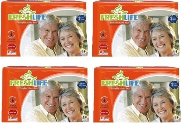 Freshlife Tekstil Yüzey Belbantlı Large Hasta Bezi 120 Adet - Image 1