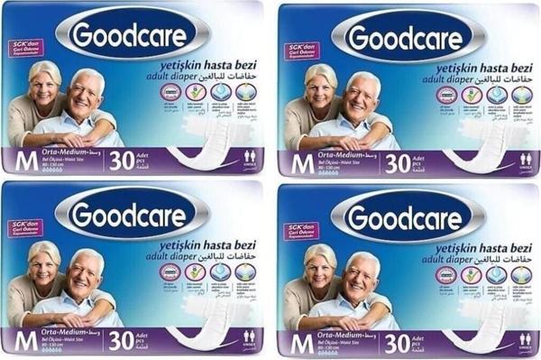 Goodcare Bel Bantlı Hasta Bezi 120 Adet Orta Medium - Image 1