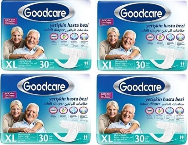 Goodcare Bel Bantlı Hasta Bezi 120 Adet Xl Extra Large - Image 1
