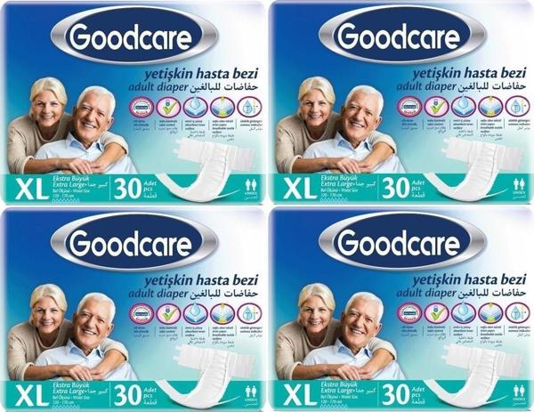 Goodcare Hasta Bezi Yetişkin Bel Bantlı Tekstil Yüzey Xl Extra Large- Ekstra Büyük 120 Adet (4Pk x 30) - Image 1