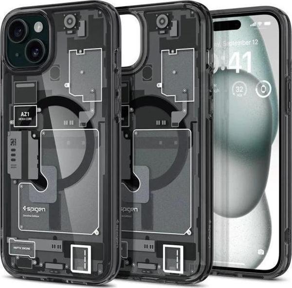 Spigen iphone 15 Manyetik Magfit [Askeri Düzeyde Koruma] Ultra Hibrit Kılıf  Zero One - Image 1