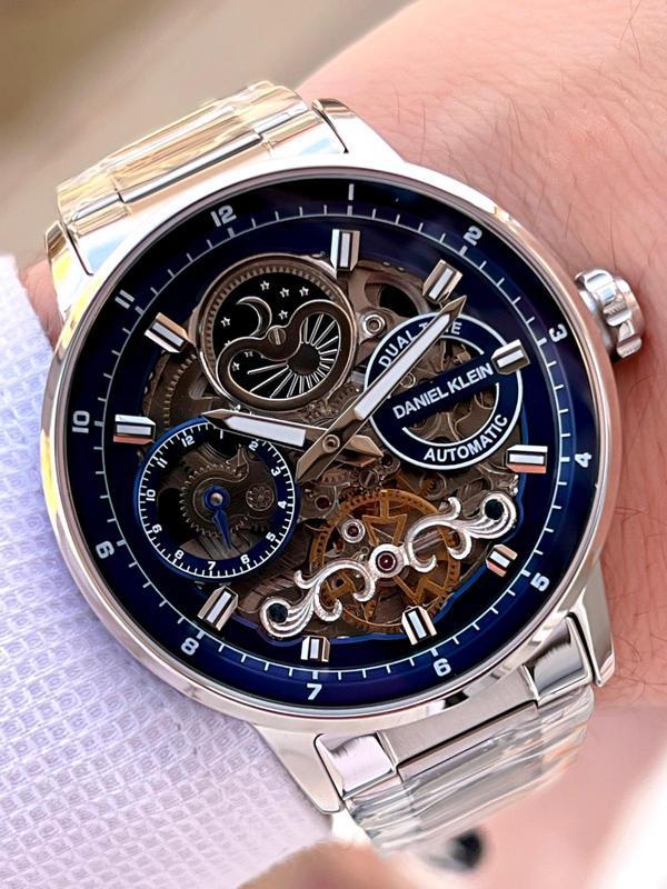 Daniel Klein Otomatik&Kurmalı Ay Ve Güneş Kadran Dual Time Özelikli Erkek Kol Saati EDK.14043.3 - Image 1