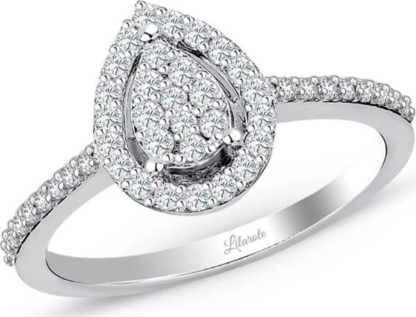 Lilarote Pırlanta 0.52 Ct Damla Pırlanta Yüzük - Image 1