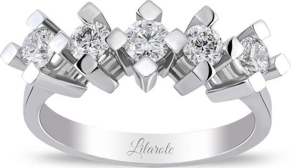Lilarote Pırlanta 0.81 Ct Pırlanta Beştaş Yüzük - Image 1