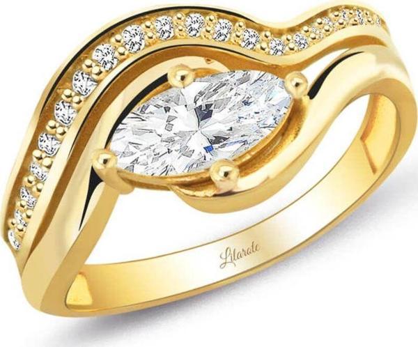 Lilarote Pırlanta 1.06 Ct Pırlanta Modern Tasarım Oval Taşlı Yüzük - Image 1
