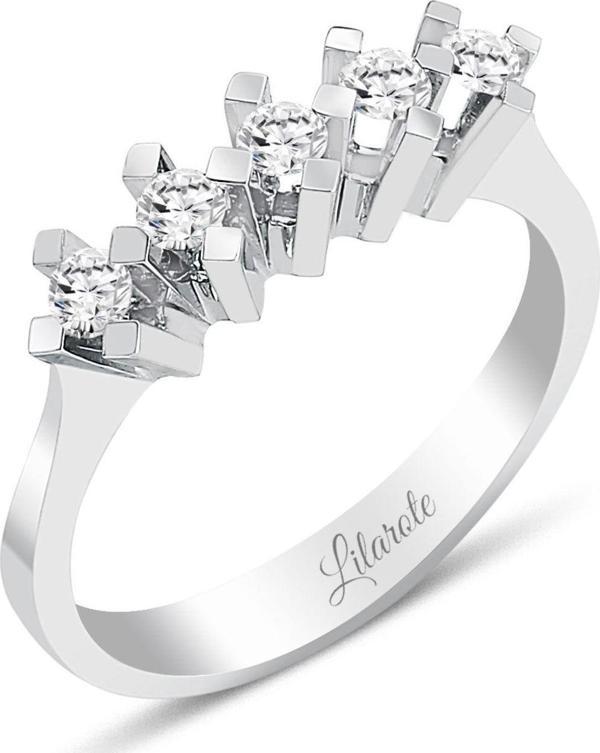 Lilarote Pırlanta 0.30 Ct Beştaş Pırlanta Yüzük - Image 1