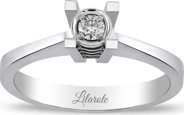 Lilarote Pırlanta 0.08 Ct Tektaş Pırlanta Yüzük - Image 1