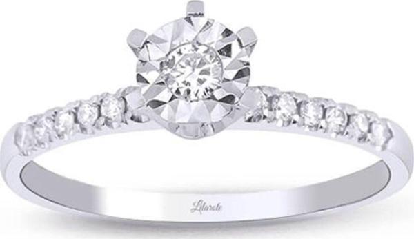 Lilarote Pırlanta 0.15 Ct. Tektaş Pırlanta Yüzük 6 Tırnaklı - Image 1