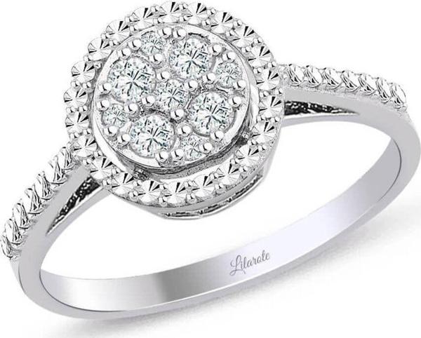 Lilarote Pırlanta 0.12 Ct Modern Tasarım Coronet Yüzük - Image 1