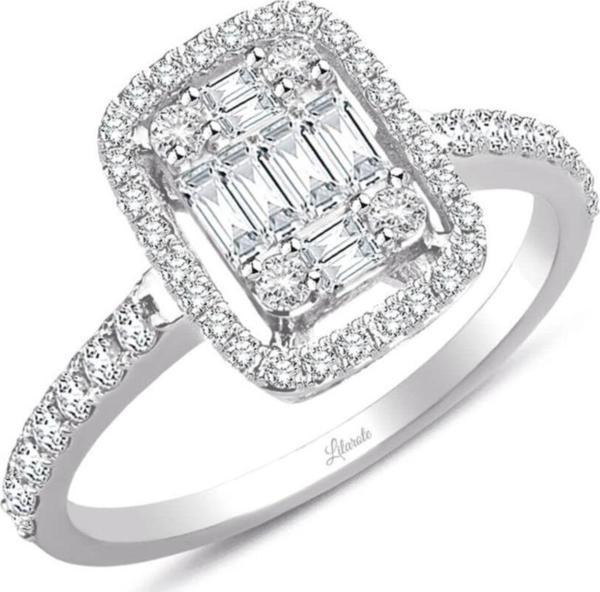 Lilarote Pırlanta Baget Pırlanta Yüzük 0.72 Ct - Image 1