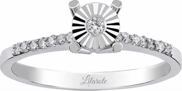 Lilarote Pırlanta 0.12 Ct Tektaş Pırlanta Yüzük - Image 1