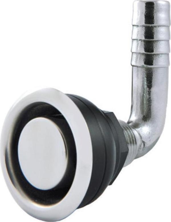 Marine Town Hava Firarı Flanşlı Dirsek 3/4" Krom - Image 1
